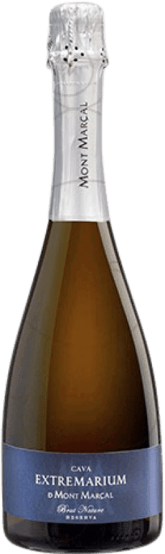 Free Shipping | White Sparkling Wine Mont Marçal Extremarium Brut Nature Reserve D.O. Cava Catalonia Spain Macabeo, Xarel·lo, Chardonnay, Parellada 75 cl