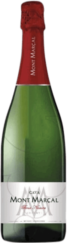 Envoi gratuit | Vin Mousseux Blanc Mont Marçal Brut Nature D.O. Cava Catalogne Espagne Macabeo, Xarel·lo, Chardonnay, Parellada 75 cl
