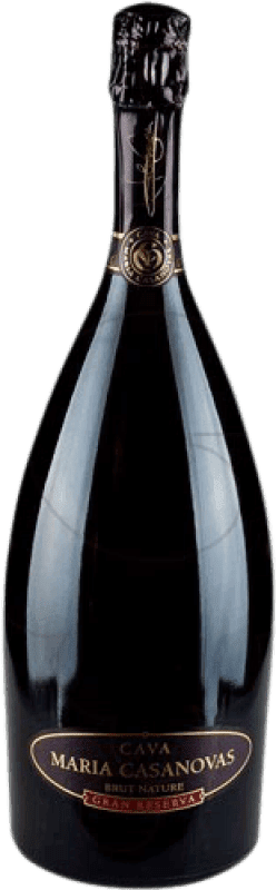 Free Shipping | White Sparkling Wine Maria Casanovas Brut Nature Grand Reserve D.O. Cava Catalonia Spain Pinot Black, Macabeo, Xarel·lo, Chardonnay, Parellada Magnum Bottle 1,5 L