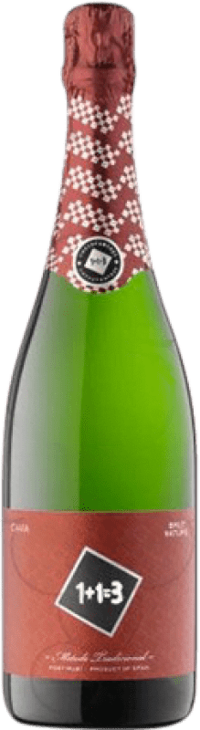 Envio grátis | Espumante branco U Més U 1 + 1 Igual a 3 Brut Nature Jovem D.O. Cava Catalunha Espanha Macabeo, Xarel·lo, Parellada 75 cl