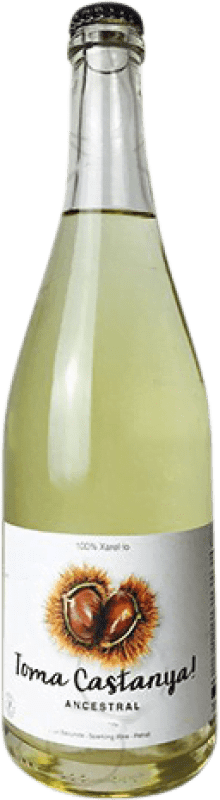 Free Shipping | White sparkling Vinyes Singulars Toma Castanya Ancestral Catalonia Spain Xarel·lo 75 cl