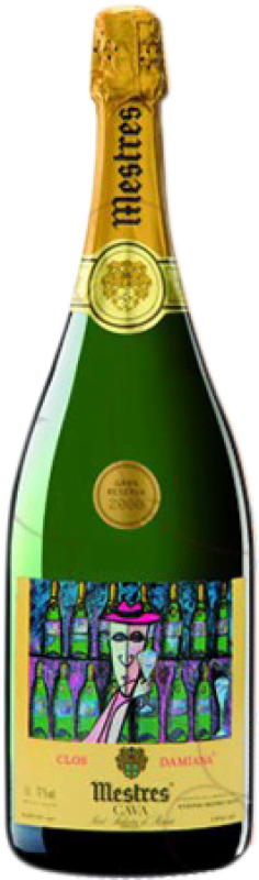 283,95 € Envio grátis | Espumante branco Mestres Clos Damiana Brut Nature Grande Reserva D.O. Cava Garrafa Magnum 1,5 L