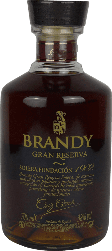 36,95 € | Brandy Conhaque Cruz Conde Gran Cruz Espanha 70 cl