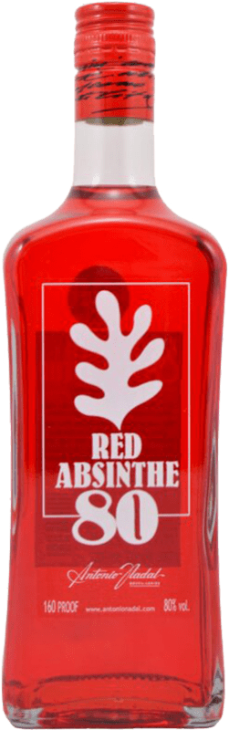 Kostenloser Versand | Absinth Antonio Nadal 80 Red Rote Spanien 70 cl