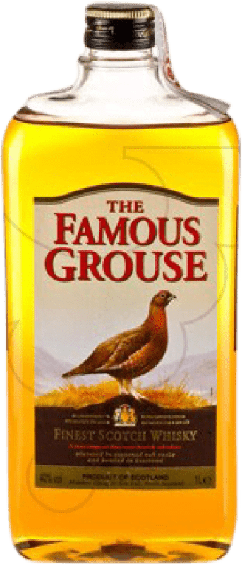 31,95 € Kostenloser Versand | Whiskey Blended Glenturret Famous Grouse Flachmann Flasche 1 L