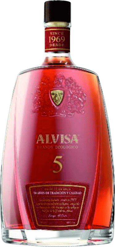 Free Shipping | Brandy Alvisa Spain 5 Years 1 L