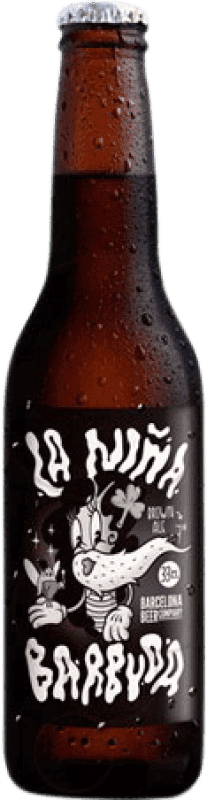 1,95 € 送料無料 | ビール Barcelona Beer La Niña Barbuda Brown Ale 1/3ボトル 33 cl