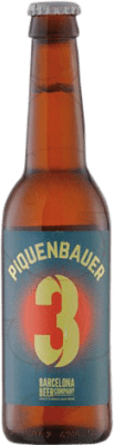 Bier Barcelona Beer Piquenbauer 3 Ginger Wheat Beer Drittel-Liter-Flasche 33 cl