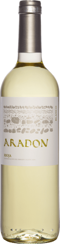 免费送货 | 白酒 Aradón 年轻的 D.O.Ca. Rioja 拉里奥哈 西班牙 Macabeo 75 cl