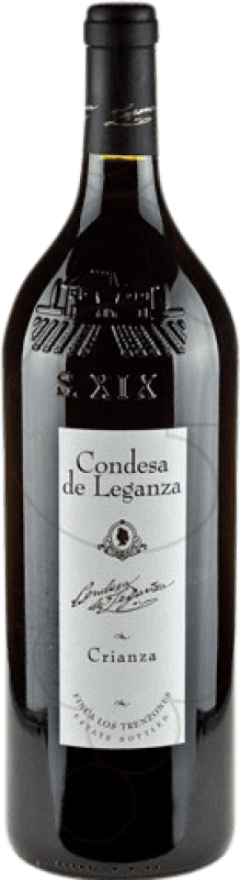 7,95 € Free Shipping | Red Wine Condesa de Leganza Crianza — Aged D.O. La Mancha Magnum Bottle 1,5 L