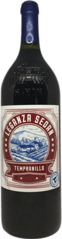 Free Shipping | Red wine Condesa de Leganza Sedan Aged I.G.P. Vino de la Tierra de Castilla Castilla la Mancha y Madrid Spain Tempranillo Magnum Bottle 1,5 L