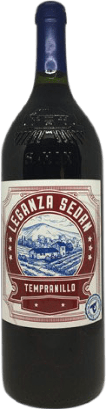 11,95 € Free Shipping | Red Wine Condesa de Leganza Sedan Crianza — Aged I.G.P. Vino de la Tierra de Castilla Magnum Bottle 1,5 L
