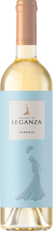 Free Shipping | White wine Condesa de Leganza Young I.G.P. Vino de la Tierra de Castilla Castilla la Mancha y Madrid Spain Verdejo 75 cl