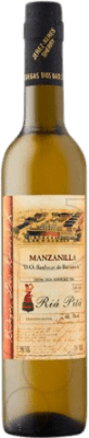 Envio grátis | Vinho Generoso Fortificado Dios Baco Riá Pitá D.O. Manzanilla-Sanlúcar de Barrameda Andalucía y Extremadura Espanha Palomino Fino Garrafa Medium 50 cl