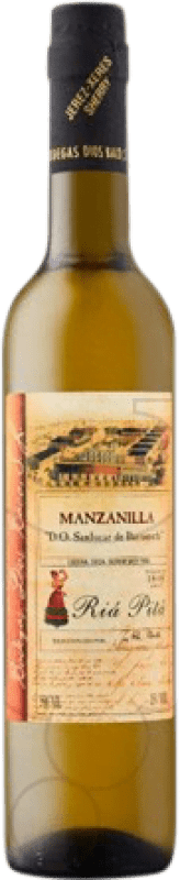 5,95 € 免费送货 | 强化酒 Dios Baco Riá Pitá D.O. Manzanilla-Sanlúcar de Barrameda 瓶子 Medium 50 cl