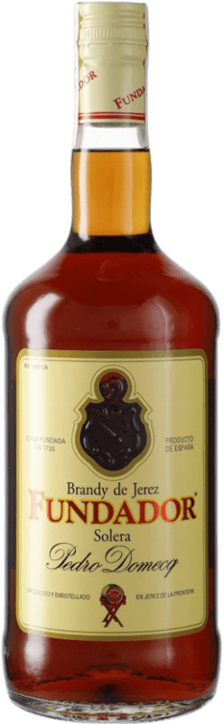 Envio grátis | Brandy Conhaque Pedro Domecq Fundador Espanha 1 L