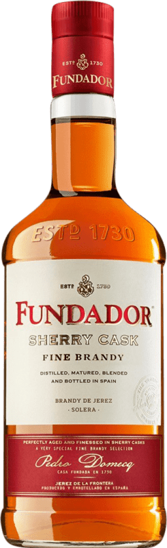 21,95 € Envio grátis | Brandy Conhaque Pedro Domecq Fundador Cask Finish — Afinado em Barrica D.O. Jerez-Xérès-Sherry