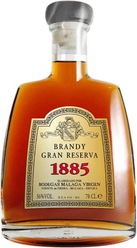 Envio grátis | Brandy Conhaque Málaga Virgen López Hermanos 1885 Espanha 70 cl