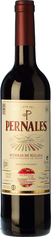 Envío gratis | Vino Tinto Málaga Virgen Pernales Coupage Crianza Andalucía y Extremadura España Syrah 75 cl