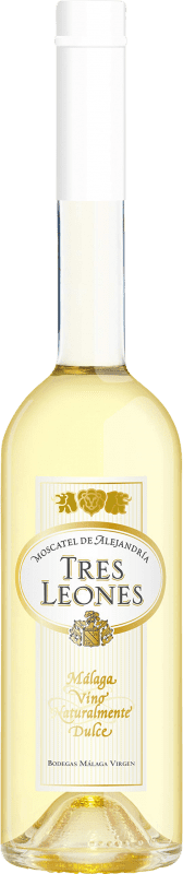 Free Shipping | Fortified wine Málaga Virgen Tres Leones D.O. Sierras de Málaga Andalucía y Extremadura Spain Muscat Medium Bottle 50 cl