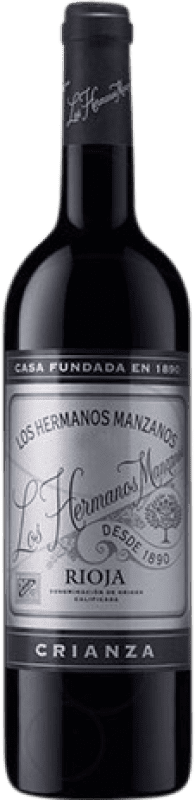 9,95 € Бесплатная доставка | Красное вино Manzanos Los Hermanos старения D.O.Ca. Rioja