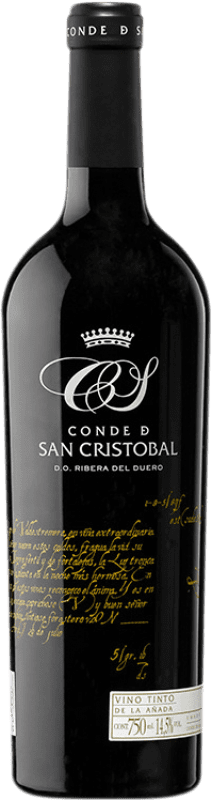19,95 € | Red wine Conde de San Cristóbal Aged D.O. Ribera del Duero Castilla y León Spain Tempranillo, Merlot, Cabernet Sauvignon 75 cl