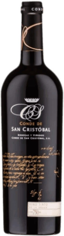 53,95 € Envío gratis | Vino tinto Conde de San Cristóbal Raices D.O. Ribera del Duero Botella Magnum 1,5 L