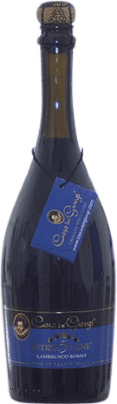 Free Shipping | Red Sparkling Wine Dei Giorgi Letizia 5 Lune Rosso Sweet D.O.C. Lambrusco di Sorbara Italy Lambrusco 75 cl