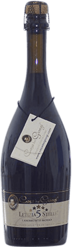 10,95 € Envio grátis | Espumante tinto Dei Giorgi Letizia 5 Stelle Rosso Seco D.O.C. Lambrusco di Sorbara