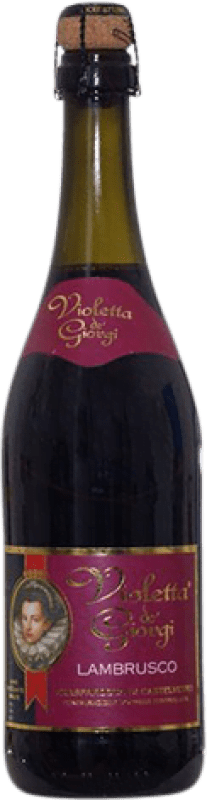 Free Shipping | Red Sparkling Wine Dei Giorgi Violetta Rosso Sweet D.O.C. Lambrusco di Sorbara Italy Lambrusco 75 cl