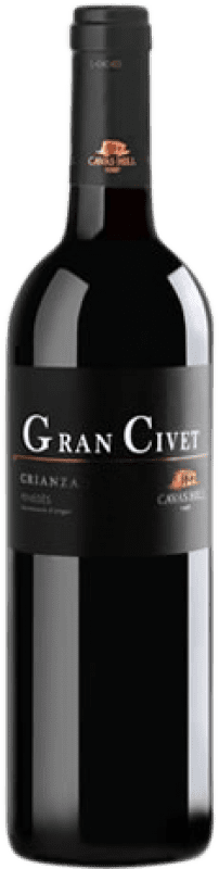 Free Shipping | Red wine Hill Gran Civet Aged D.O. Penedès Catalonia Spain Tempranillo, Cabernet Sauvignon 75 cl