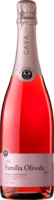 6,95 € | 玫瑰气泡酒 Caves Freixa Rigau Familia Oliveda Rosat 香槟 预订 D.O. Cava 加泰罗尼亚 西班牙 Grenache, Trepat 75 cl