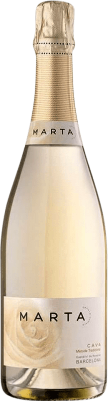 Free Shipping | White sparkling Caves Ramón Canals Marta Joia Ecológico Brut Reserve D.O. Cava Catalonia Spain Macabeo, Xarel·lo, Parellada Organic 75 cl