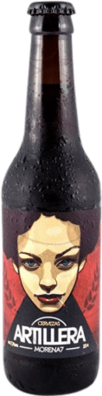 Envio grátis | Cerveja Artillera Morena Espanha Garrafinha Terço 33 cl