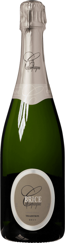 Бесплатная доставка | Белое игристое Brice Tradition брют Гранд Резерв A.O.C. Champagne Франция 75 cl