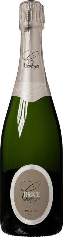 Free Shipping | White sparkling Brice Tradition Brut Grand Reserve A.O.C. Champagne France 75 cl