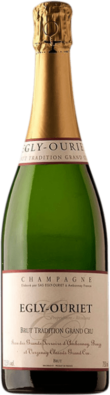 75,95 € | Espumante branco Egly-Ouriet Tradition Grand Cru Brut Grande Reserva A.O.C. Champagne França Pinot Preto, Chardonnay 75 cl