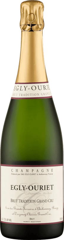 Free Shipping | White Sparkling Wine Egly-Ouriet Brut Traditional, Grand Cru Grand Reserve — Long Barrel-Aged A.O.C. Champagne Champagne France Pinot Noir, Chardonnay 75 cl