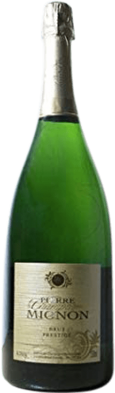 92,95 € | Белое игристое вино Pierre Mignon Prestige брют Гранд Резерв A.O.C. Champagne Франция Pinot Black, Chardonnay, Pinot Meunier бутылка Магнум 1,5 L
