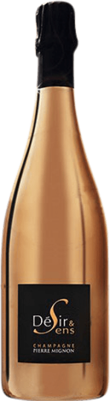 Free Shipping | White sparkling Pierre Mignon Desir et Sens Brut Grand Reserve A.O.C. Champagne France Pinot Black, Chardonnay, Pinot Meunier 75 cl