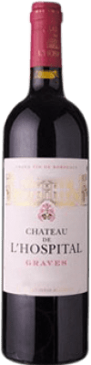 Spedizione Gratuita | Vino Rosso Château de l'Hospital Crianza — Invecchiato in Botte A.O.C. Bordeaux Francia Mezza Bottiglia 37 cl
