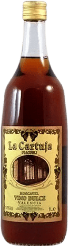 Envoi gratuit | Vin fortifié Cheste Agraria La Cartuja D.O. Valencia Levante Espagne Muscat 1 L