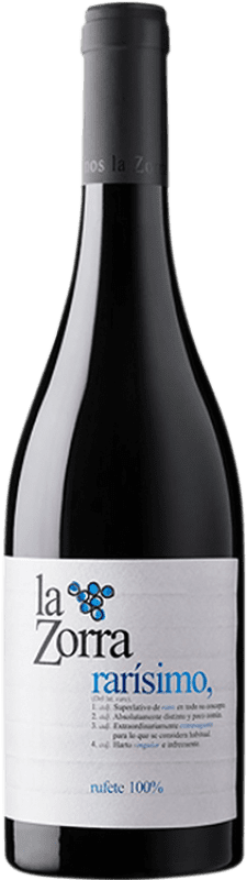 15,95 € | Vin rouge Vinos La Zorra Rarísimo D.O.P. Vino de Calidad Sierra de Salamanca Castille et Leon Espagne Rufete 75 cl