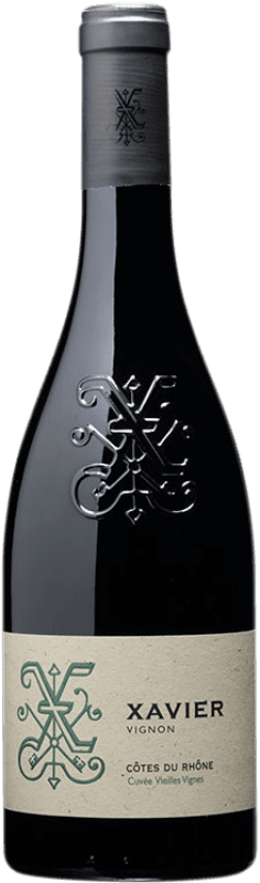 Envoi gratuit | Vin rouge Xavier Vignon Cuvée Vieilles Vignes A.O.C. Côtes du Rhône Rhône France Syrah, Grenache, Mourvèdre, Cinsault 75 cl