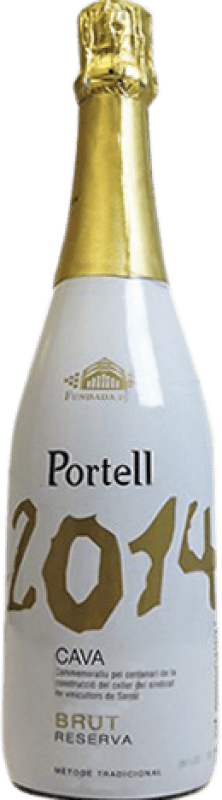 Free Shipping | White Sparkling Wine Sarral Portell 1914/2014 Brut Reserve — Aged D.O. Cava Catalonia Spain Macabeo, Parellada 75 cl
