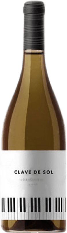 Envoi gratuit | Vin blanc Covinca Clave de Sol Jeune D.O. Cariñena Aragon Espagne Chardonnay 75 cl