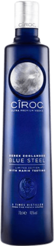 Envío gratis | Vodka Cîroc Blue Steel Francia 70 cl