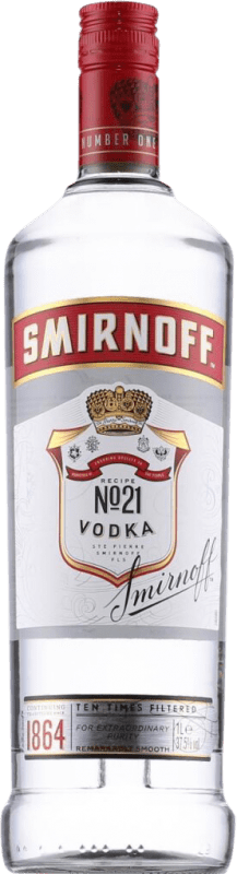 送料無料 | ウォッカ Smirnoff Etiqueta Roja Nº 21 フランス 1 L