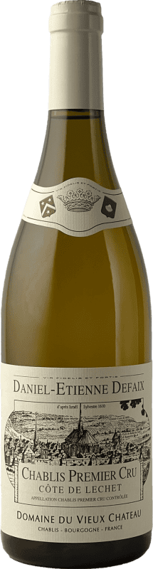 Free Shipping | White Wine Daniel-Etienne Defaix Côte de Léchet 1er Premier Cru Crianza — Aged A.O.C. Chablis France Chardonnay 75 cl