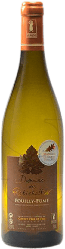 Free Shipping | White wine Grebet Père Domaine des Rabichattes Young A.O.C. Blanc-Fumé de Pouilly France Sauvignon White 75 cl